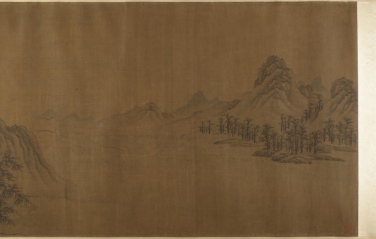 Mountain Scenery, Unidentified artist, Handscroll; ink on silk, China