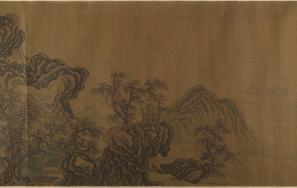 Mountain Scenery, Unidentified artist, Handscroll; ink on silk, China