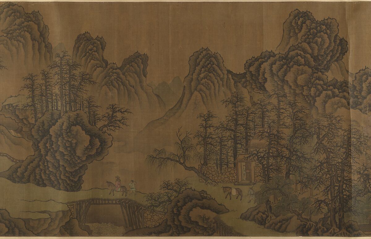 Mountain Scenery, Unidentified artist, Handscroll; ink on silk, China
