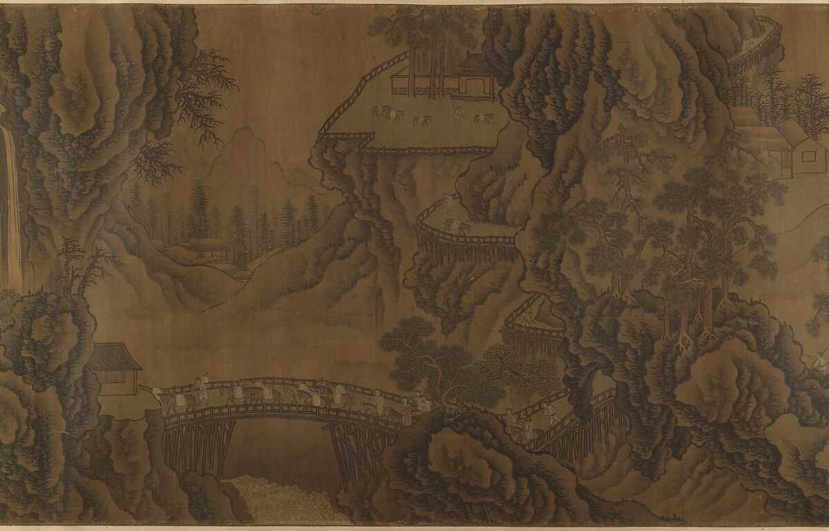 Mountain Scenery, Unidentified artist, Handscroll; ink on silk, China