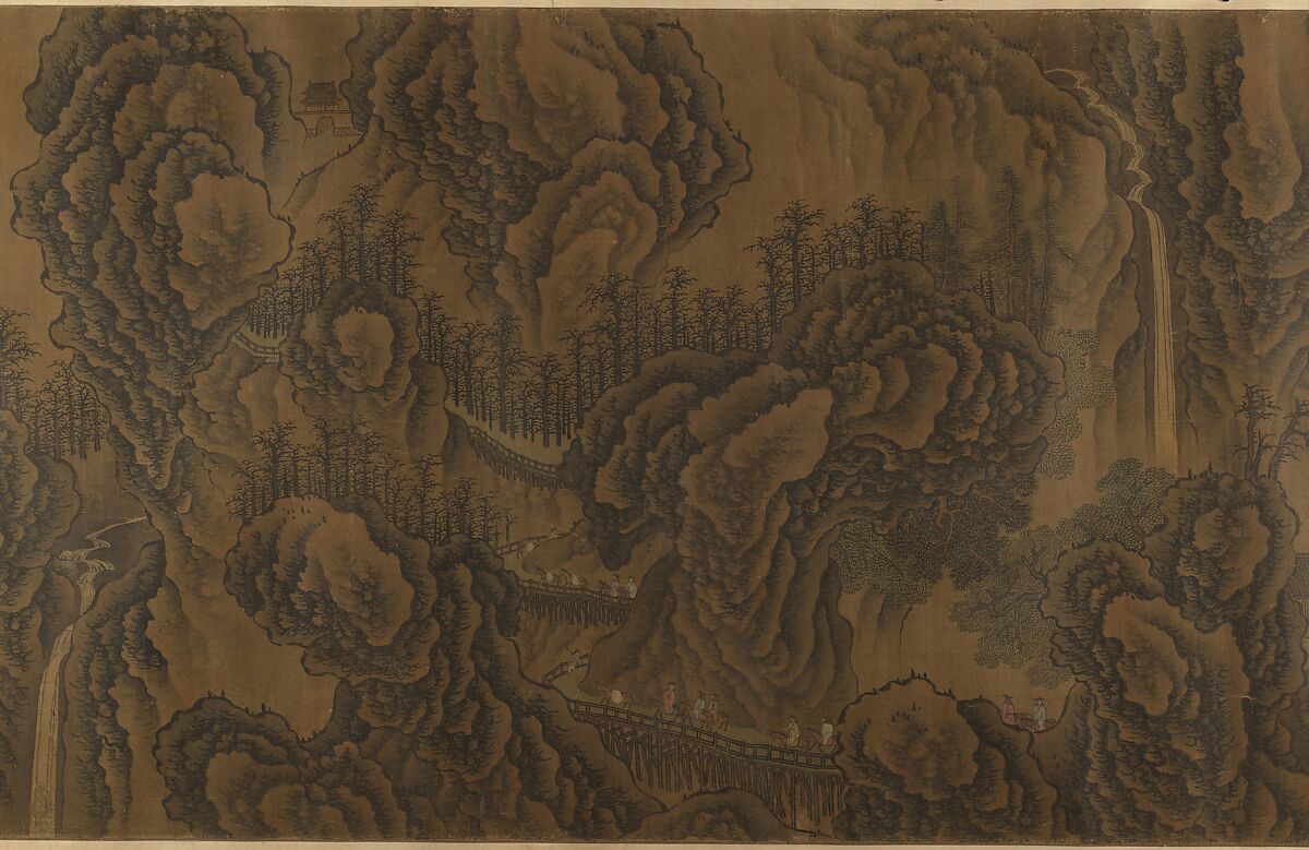 Mountain Scenery, Unidentified artist, Handscroll; ink on silk, China