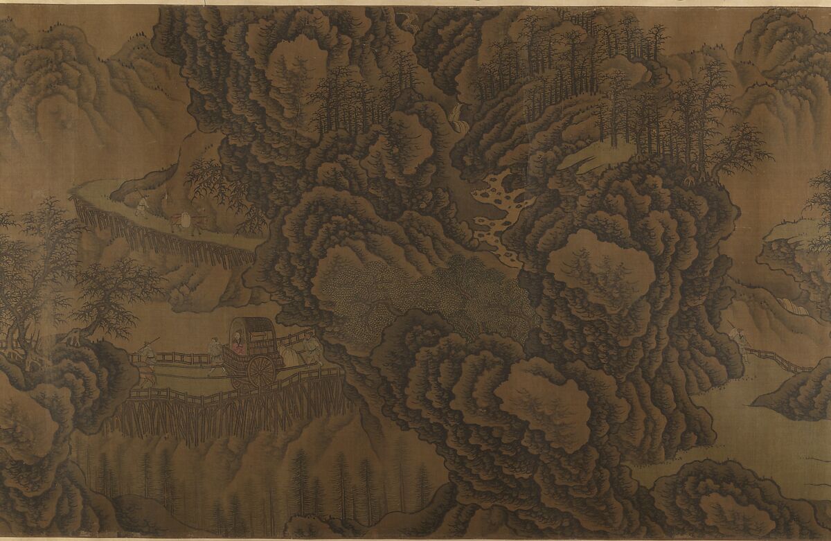 Mountain Scenery, Unidentified artist, Handscroll; ink on silk, China