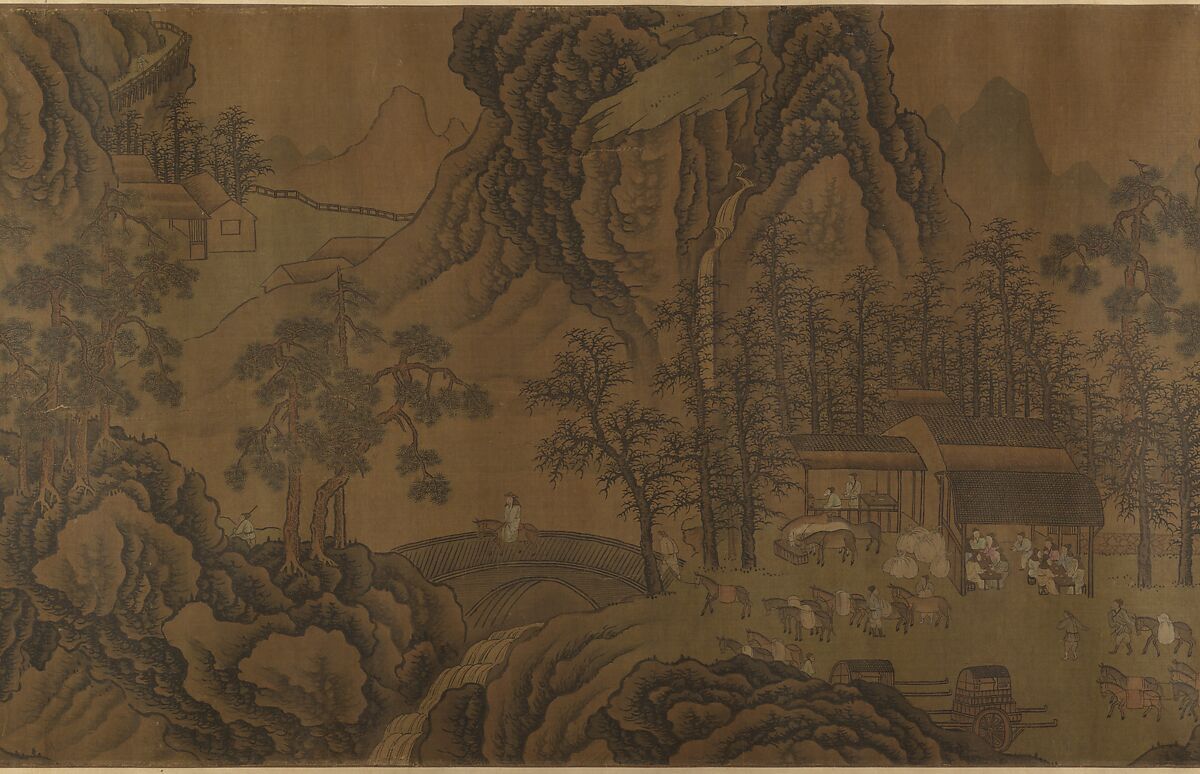 Mountain Scenery, Unidentified artist, Handscroll; ink on silk, China