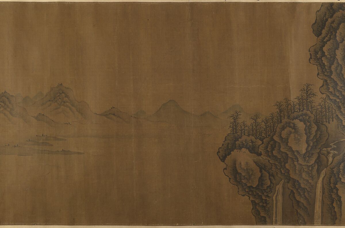 Mountain Scenery, Unidentified artist, Handscroll; ink on silk, China