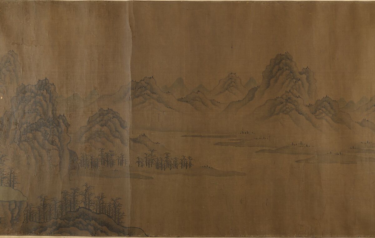 Mountain Scenery, Unidentified artist, Handscroll; ink on silk, China