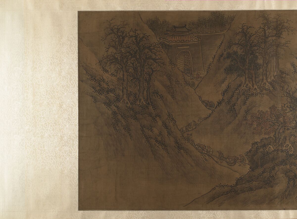 Landscape, Unidentified artist, Handscroll; ink and color on paper, China