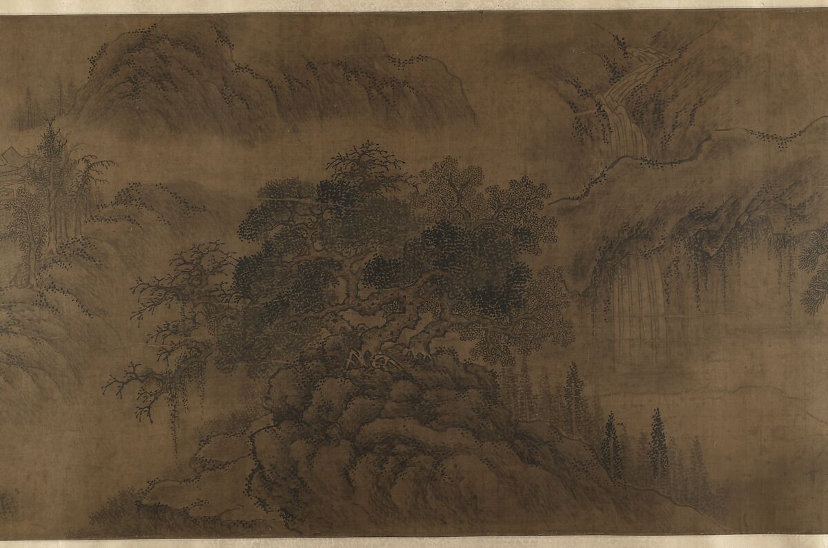 Landscape, Unidentified artist, Handscroll; ink and color on paper, China