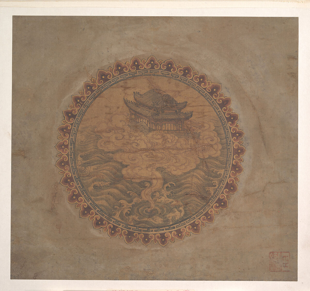 Twelve Designs for Circular Mirror, Formerly attributed to Yi Yuanji (Chinese, active 11th century), Set of twelve album leaves; ink and color on silk, China