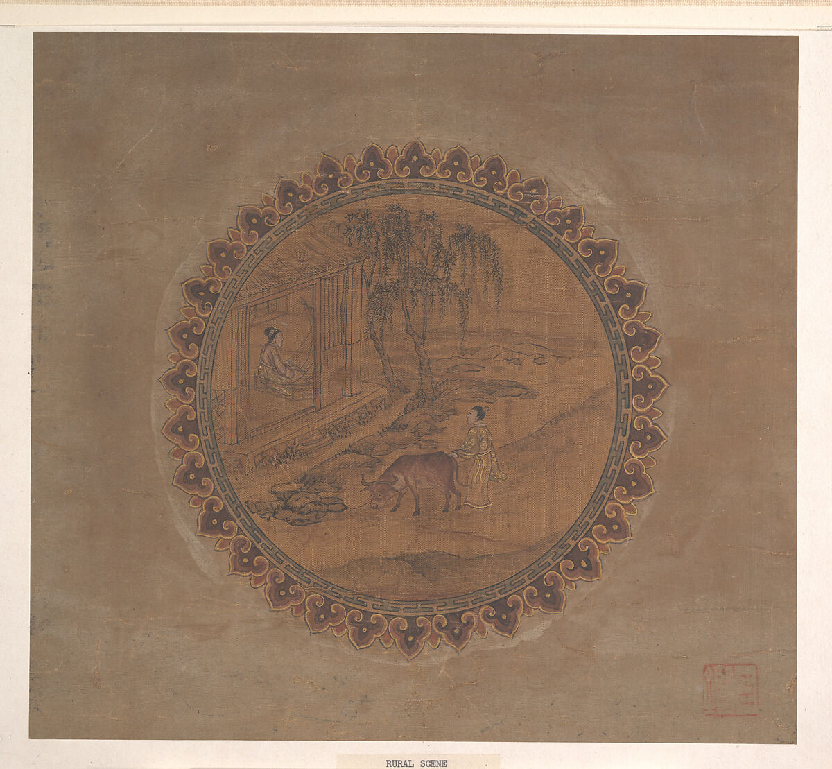 Twelve Designs for Circular Mirror, Formerly attributed to Yi Yuanji (Chinese, active 11th century), Set of twelve album leaves; ink and color on silk, China