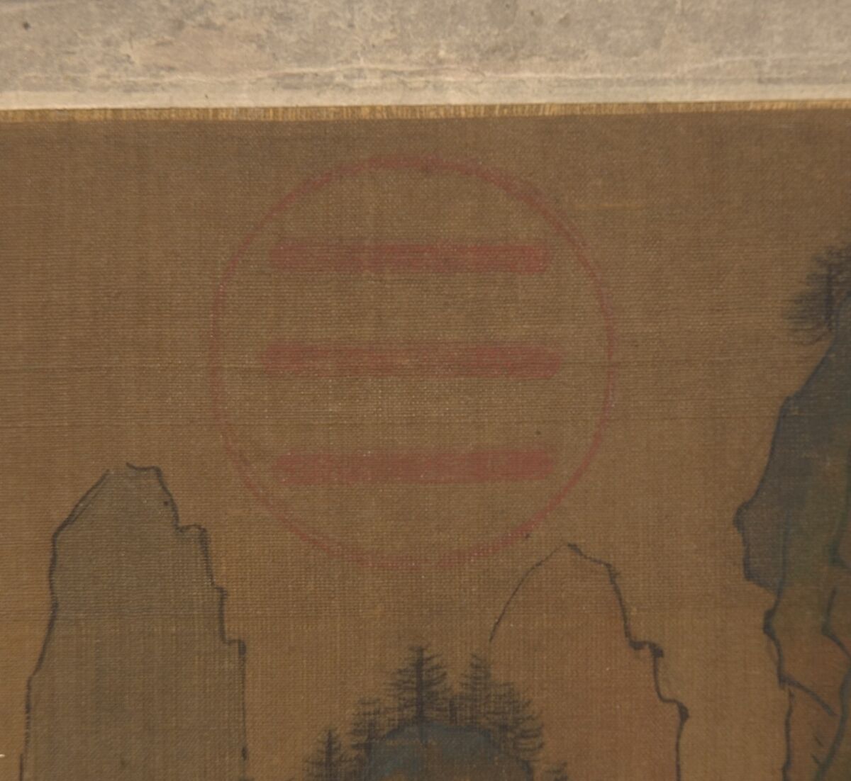 Orchid Pavilion or Lanting, Unidentified artist, Hanging scroll; ink and color on silk, China