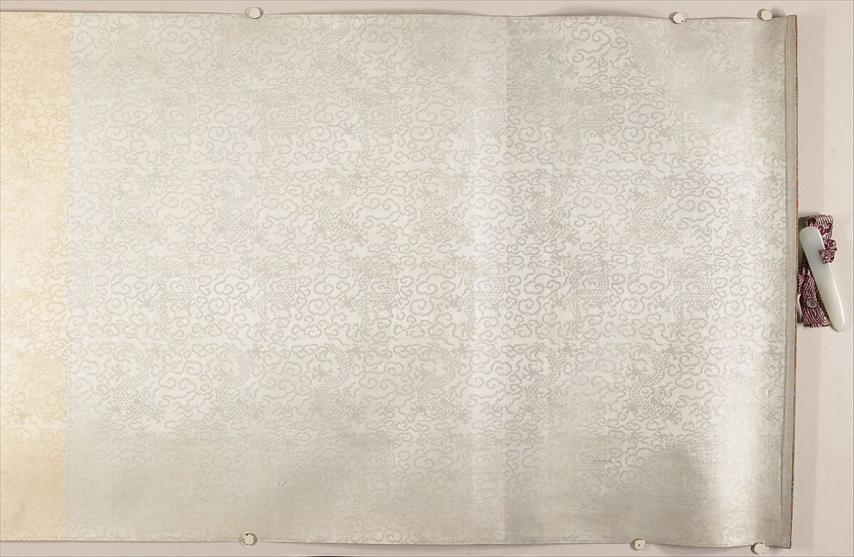 Family Training, Unidentified artist, Ten panels mounted as a handscroll; ink and color on silk, China