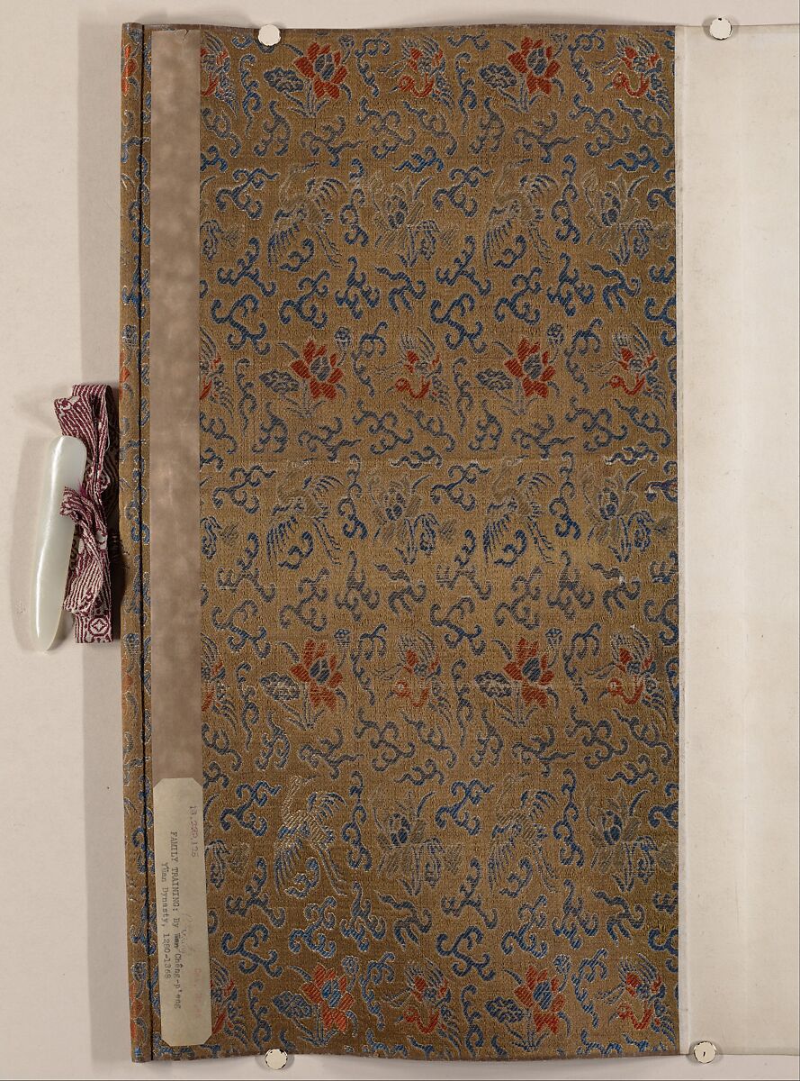 Family Training, Unidentified artist, Ten panels mounted as a handscroll; ink and color on silk, China