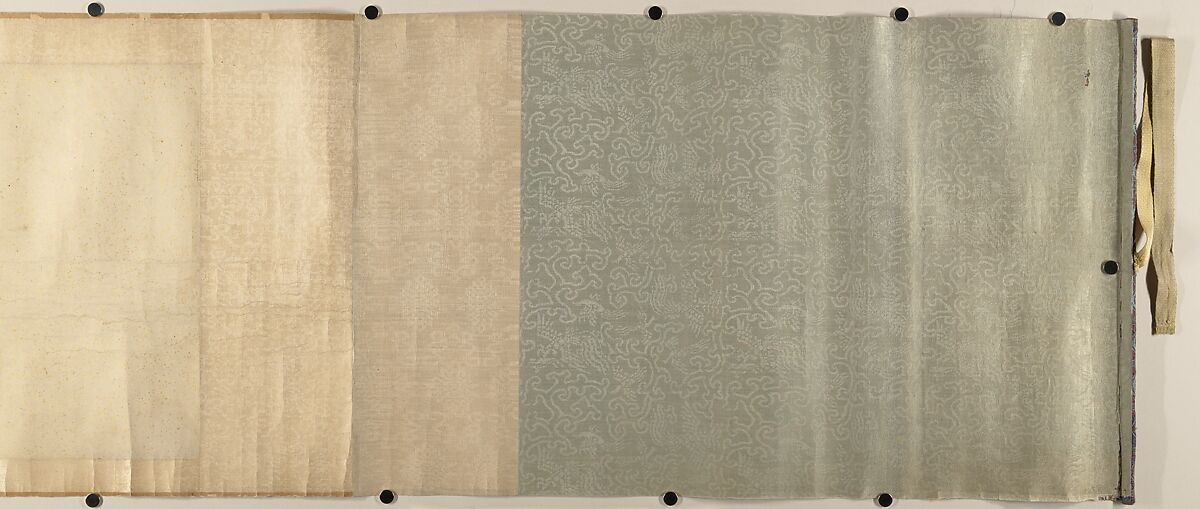 Cloudy Mountain in the Style of Mi Fu (1052–1107), Unidentified artist, Handscroll; ink on silk, China