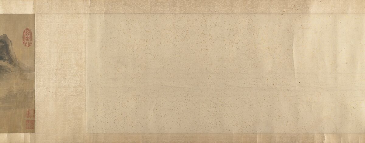 Cloudy Mountain in the Style of Mi Fu (1052–1107), Unidentified artist, Handscroll; ink on silk, China