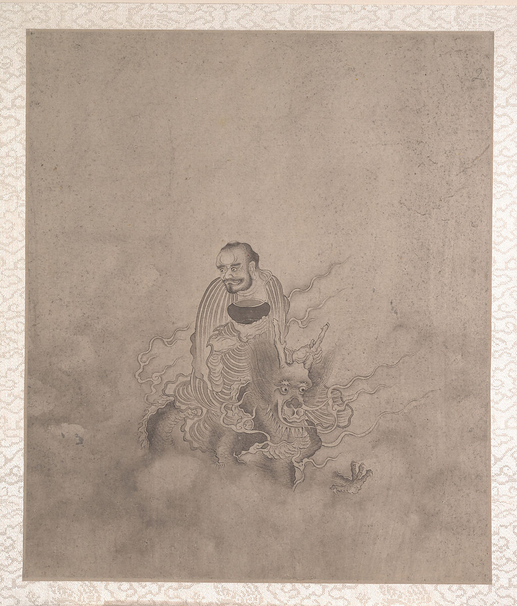 Procession of Arhats, Unidentified artist, Album of ten leaves; ink on silk, China