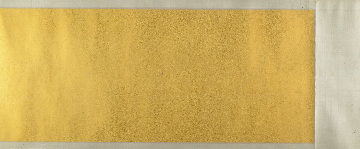 Buddhist luohans crossing the sea to the palace of the dragon king, Unidentified artist  , fake signature of Li Gonglin (ca. 1041–1106), Handscroll; ink on silk, China