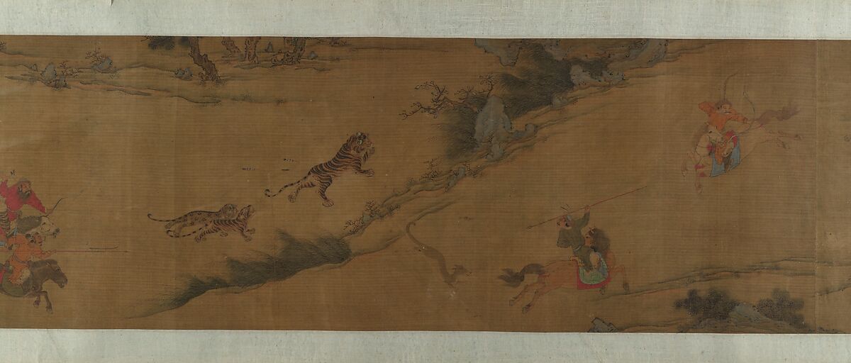 Tartar Huntsman, Unidentified artist, Handscroll; ink and color on silk, China