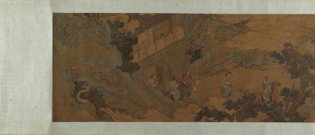 Tartar Huntsman, Unidentified artist, Handscroll; ink and color on silk, China