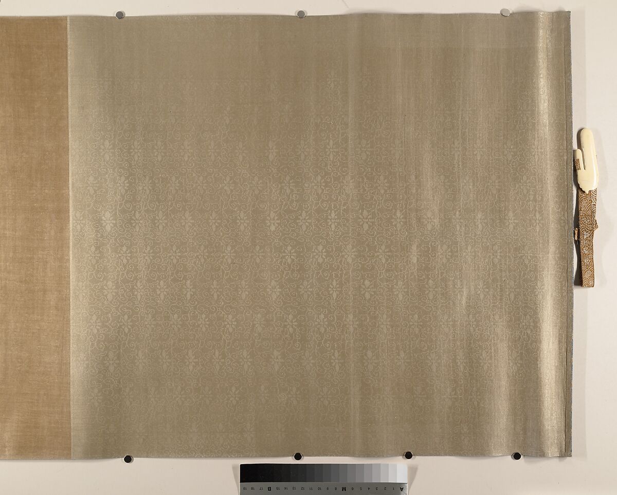 Five Rulers at New Year's Reception, Unidentified artist, Handscroll; ink and color on silk, China