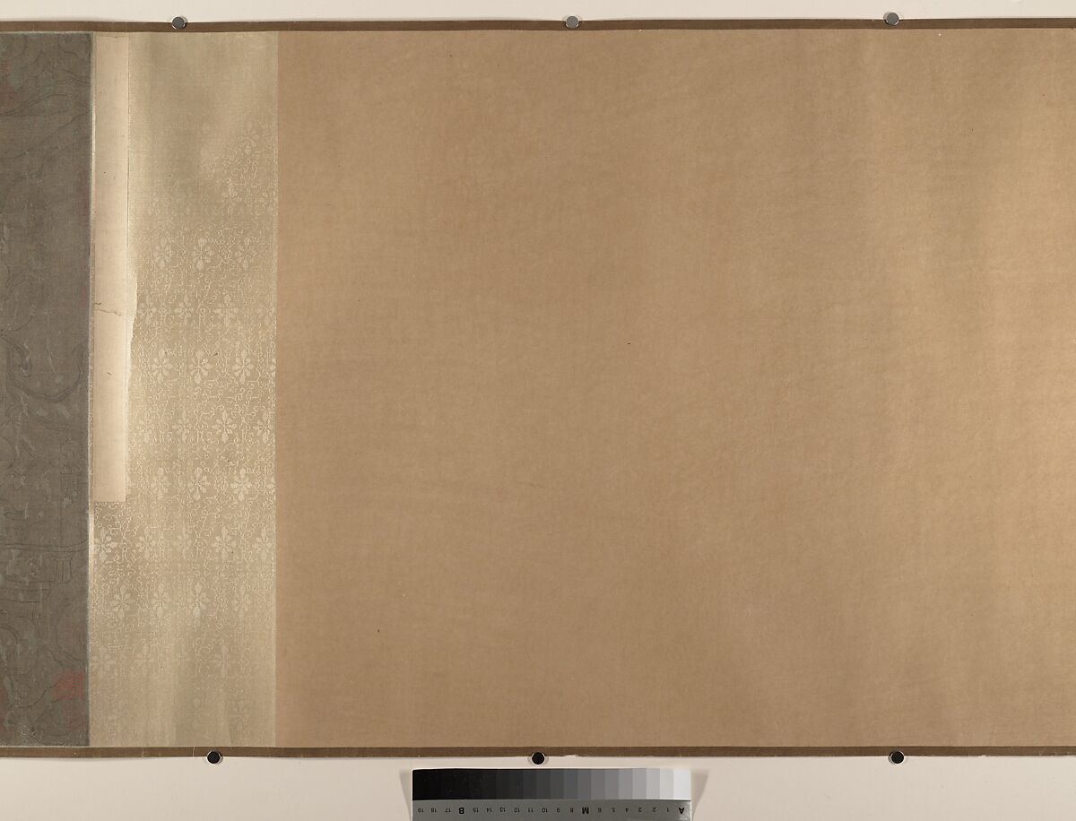 Five Rulers at New Year's Reception, Unidentified artist, Handscroll; ink and color on silk, China