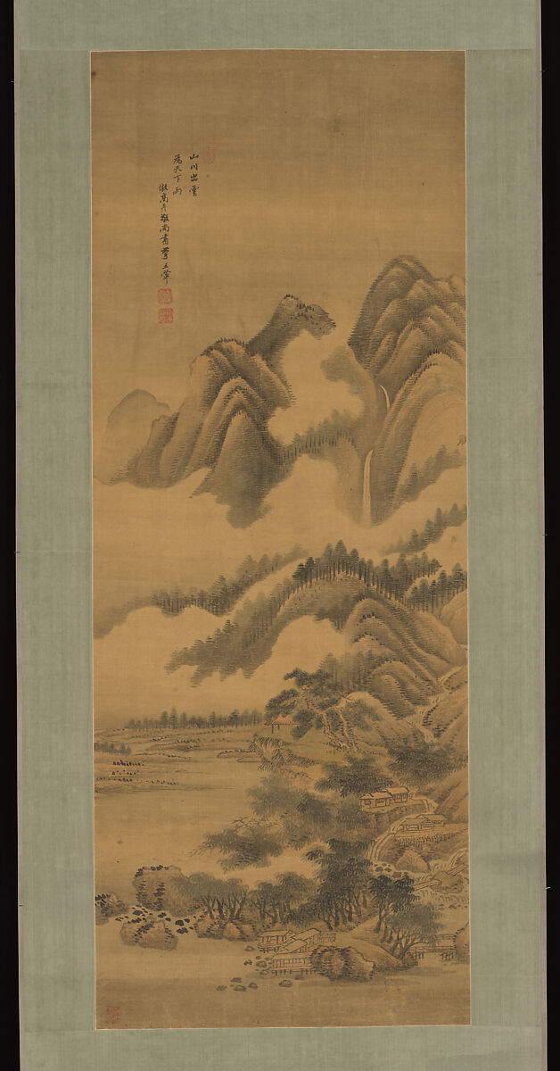 Landscape, Unidentified artist, Hanging scroll; on silk, China 