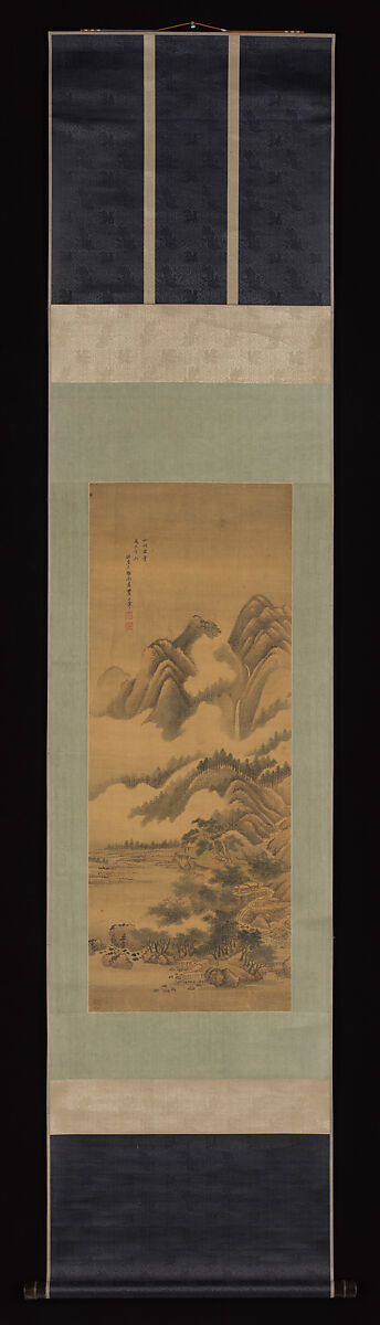Landscape, Unidentified artist, Hanging scroll; on silk, China