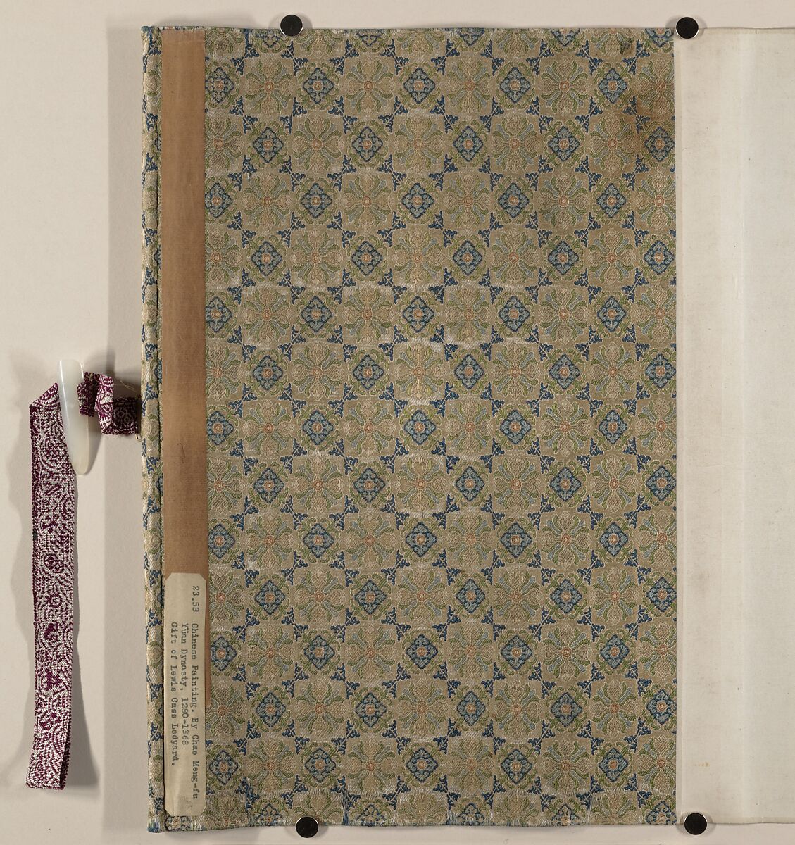 Xiao Yi Obtaining the Lanting Manuscript from the Monk Biancai, Unidentified artist, Handscroll; ink and color on silk, China