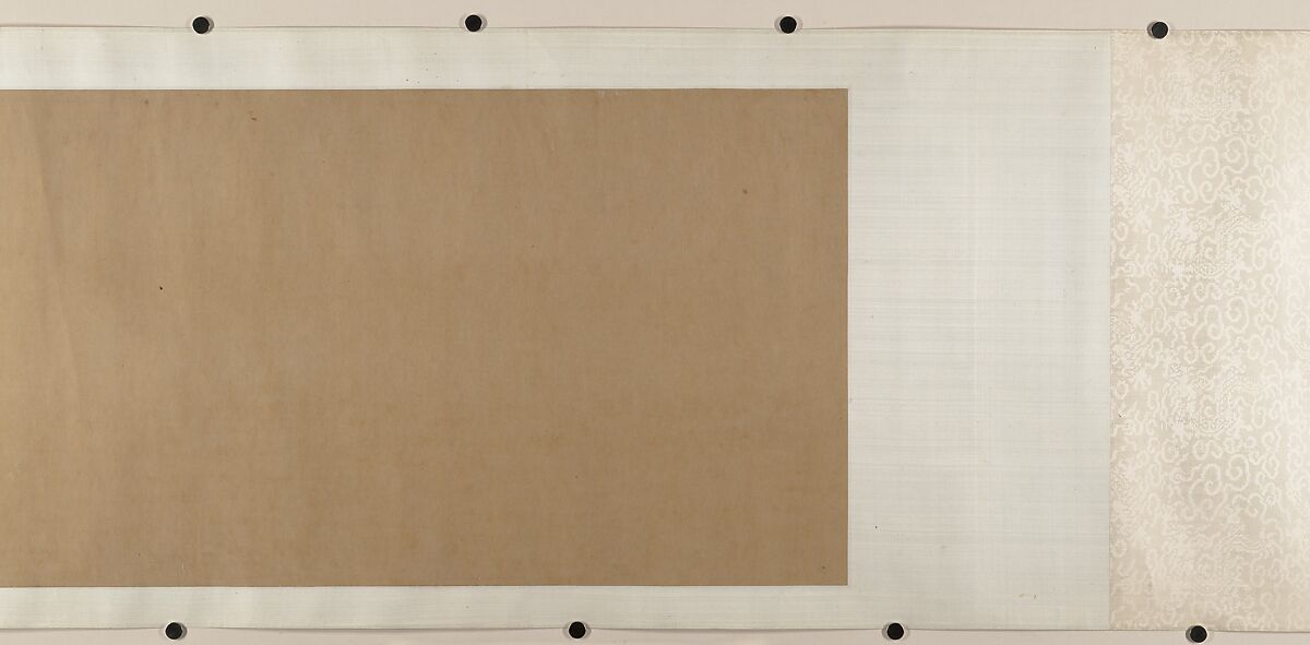 Xiao Yi Obtaining the Lanting Manuscript from the Monk Biancai, Unidentified artist, Handscroll; ink and color on silk, China