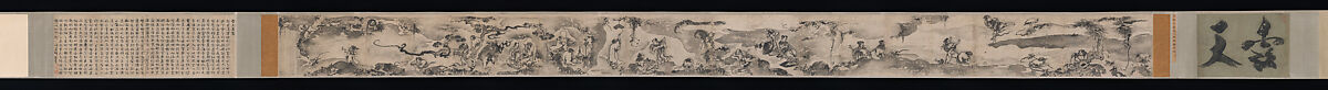 Merry Gatherings in the Magic Jar, Gong Kai (Chinese, 1222–after 1304), Handscroll; ink on paper, China