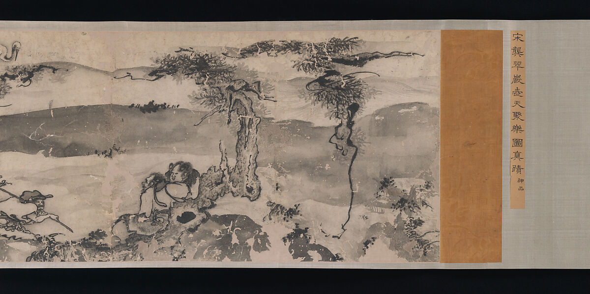 Merry Gatherings in the Magic Jar, Gong Kai (Chinese, 1222–after 1304), Handscroll; ink on paper, China