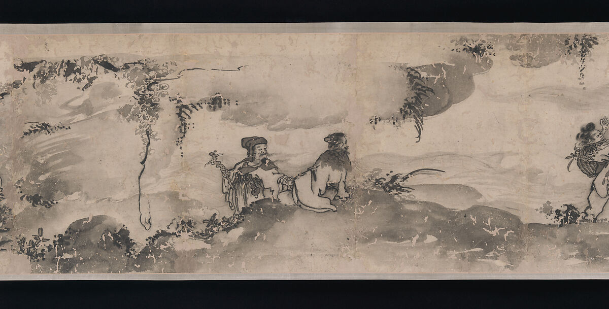 Merry Gatherings in the Magic Jar, Gong Kai (Chinese, 1222–after 1304), Handscroll; ink on paper, China