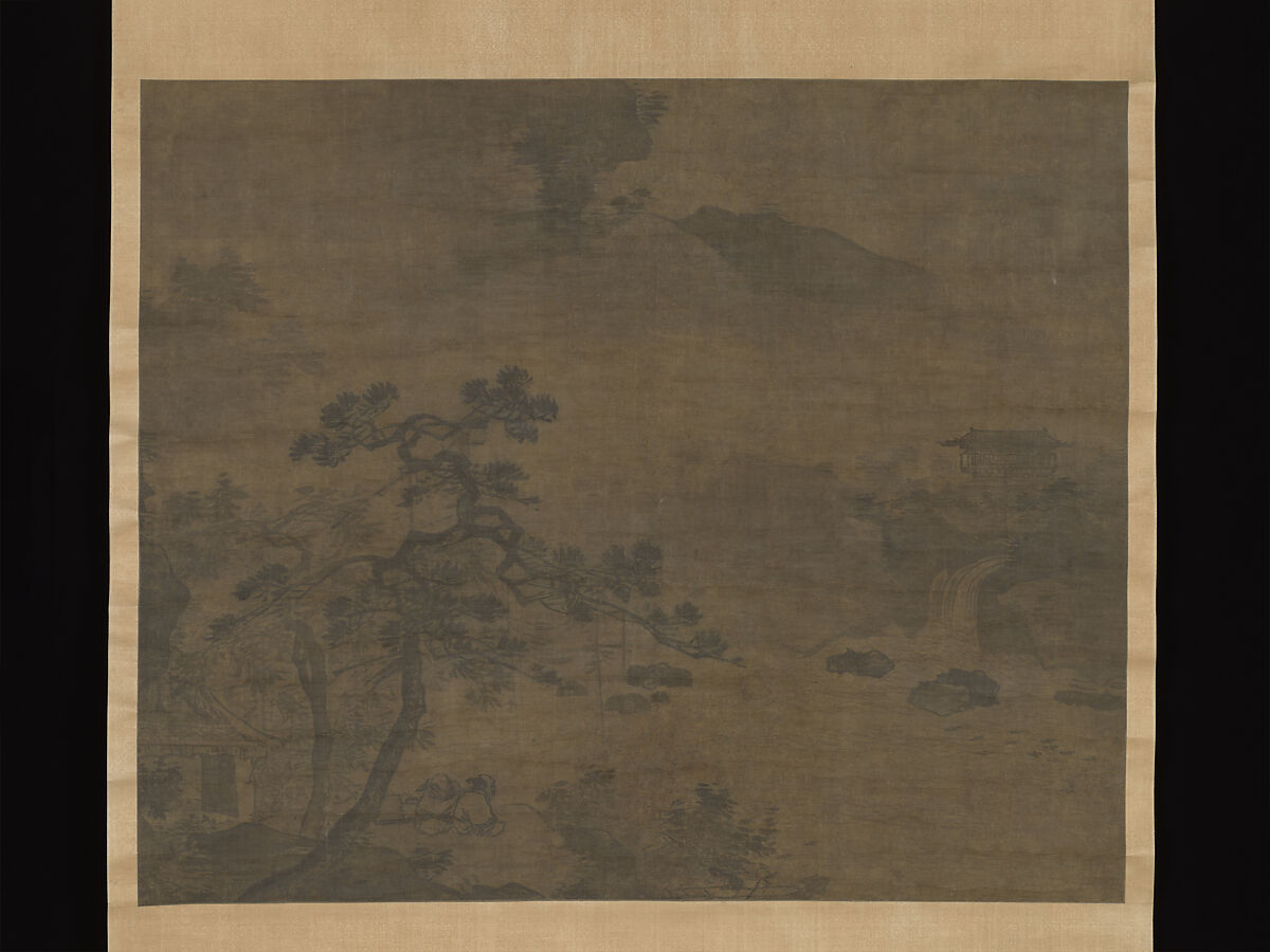 Landscape, Hanging scroll; on silk, China 