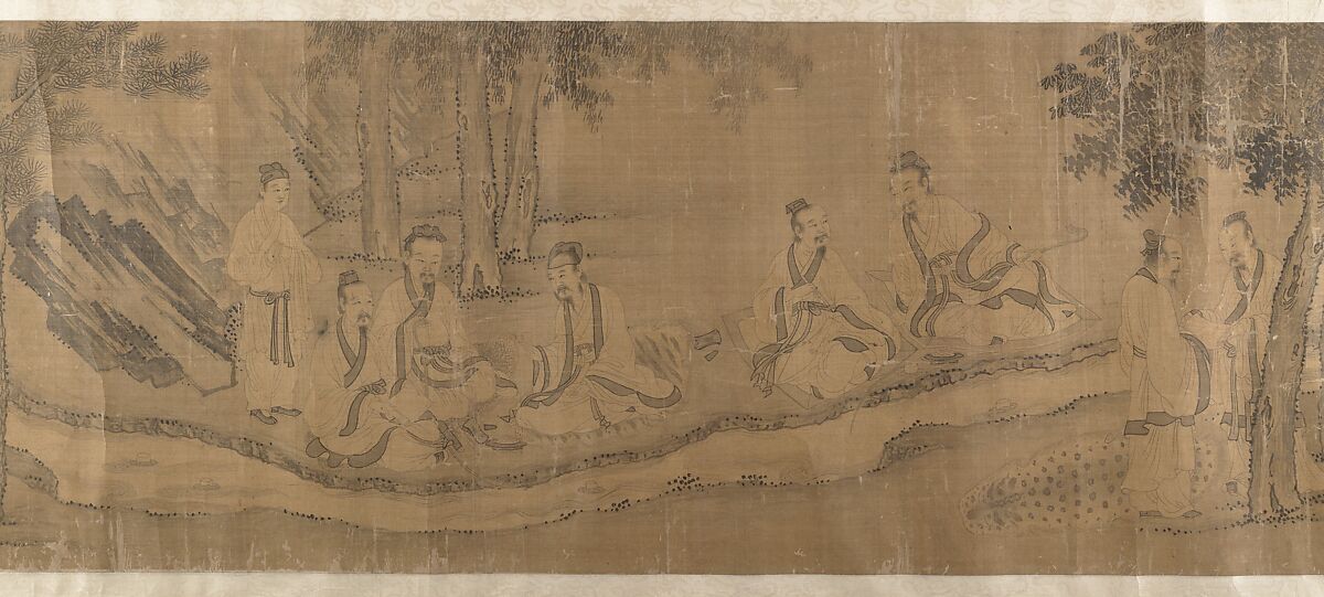 The Orchid Pavilion, Unidentified artist, Handscroll; ink on silk, China