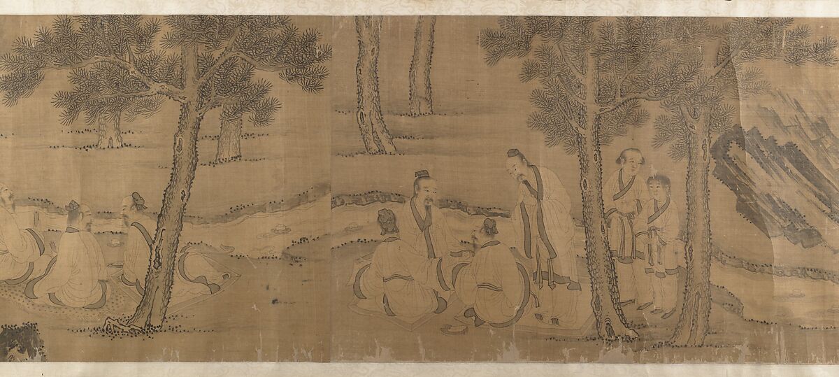 The Orchid Pavilion, Unidentified artist, Handscroll; ink on silk, China