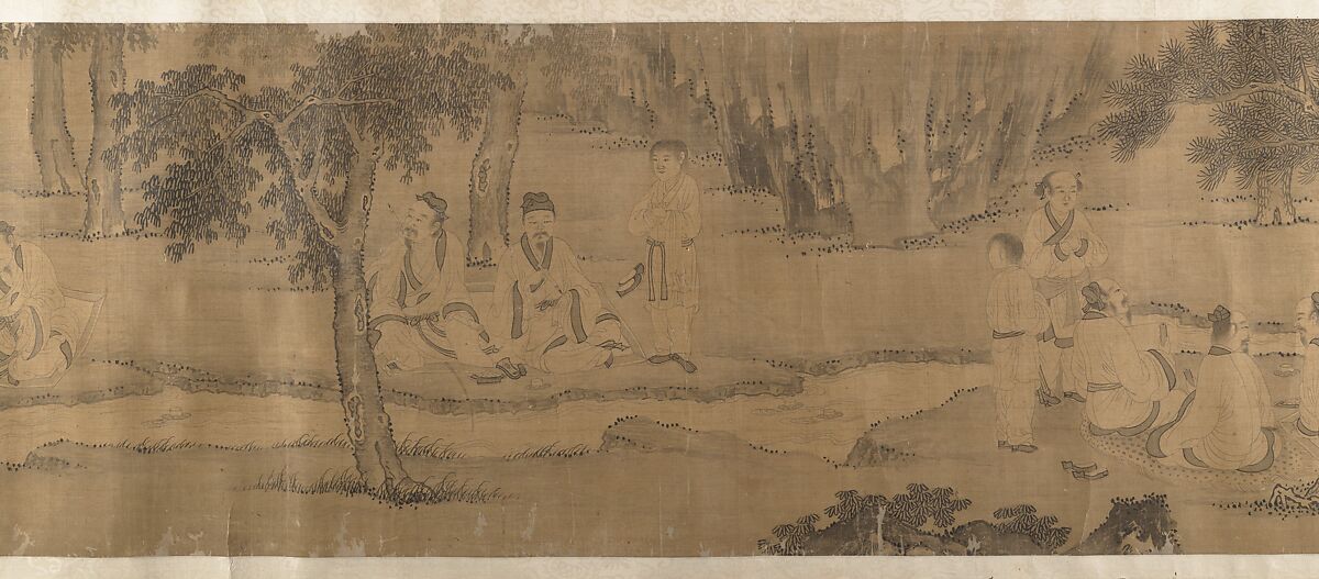 The Orchid Pavilion, Unidentified artist, Handscroll; ink on silk, China