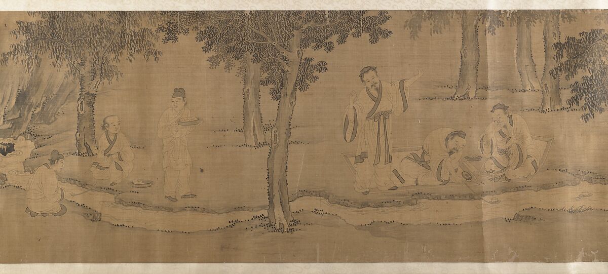 The Orchid Pavilion, Unidentified artist, Handscroll; ink on silk, China