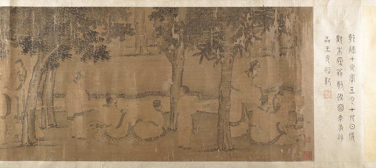The Orchid Pavilion, Unidentified artist, Handscroll; ink on silk, China