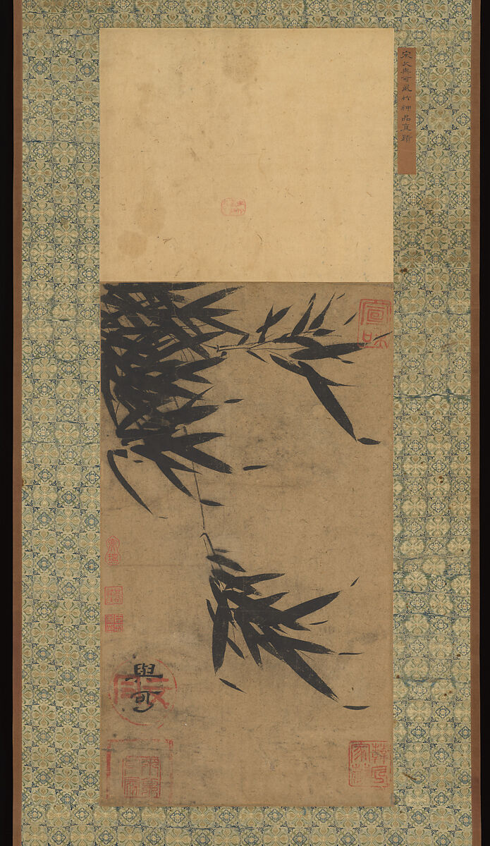 Wind in Bamboo, Unidentified artist, Hanging scroll; ink on paper, China 