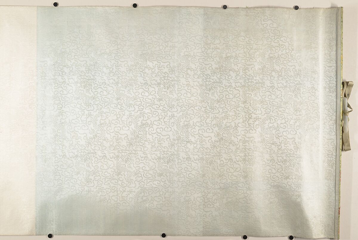 A Secluded Fishing Village, Unidentified artist, Handscroll; ink and color on silk, China