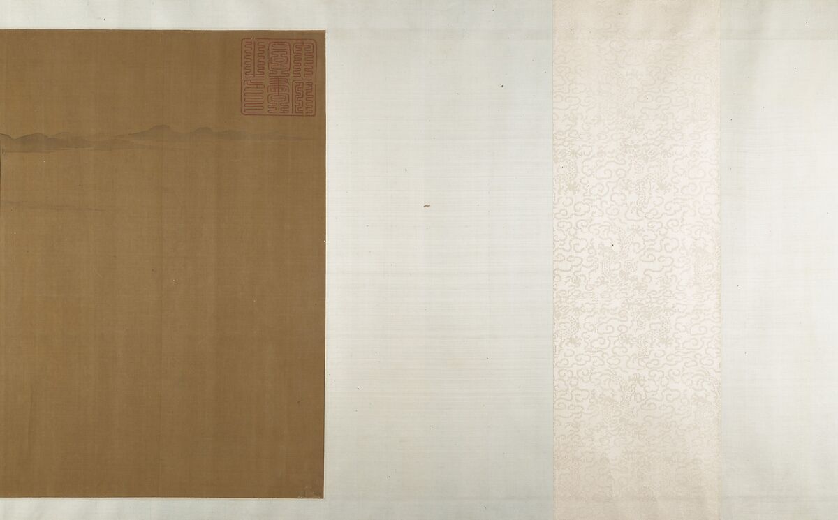 A Secluded Fishing Village, Unidentified artist, Handscroll; ink and color on silk, China