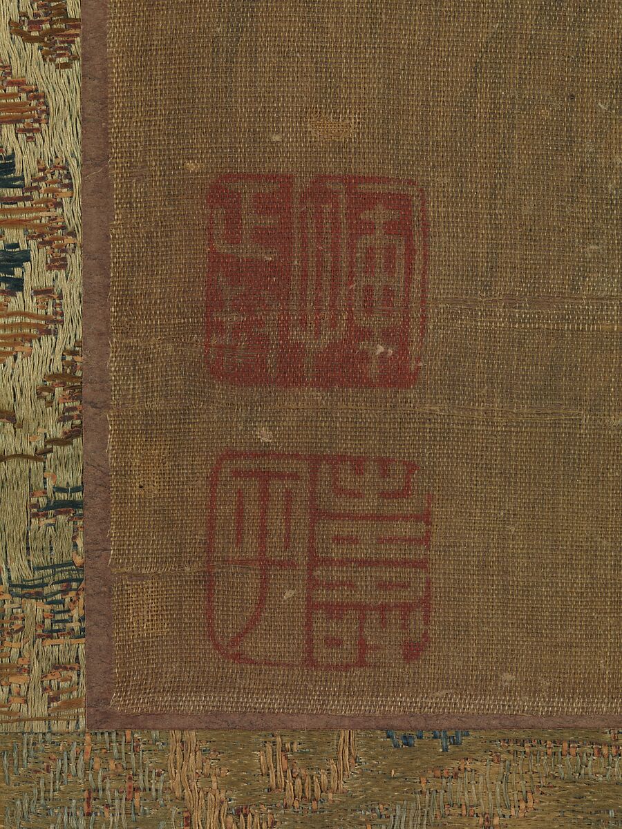 Three Rabbits, Unidentified artist, Hanging scroll; ink and color on silk, China