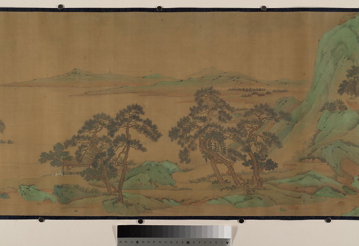 Garden estate, Unidentified artist  , 17th century, Handscroll; ink and color on silk, China