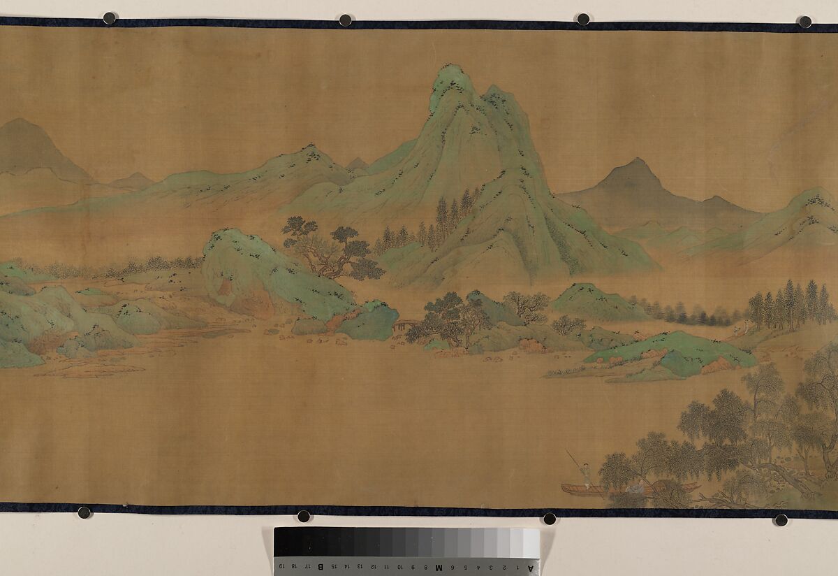 Garden estate, Unidentified artist  , 17th century, Handscroll; ink and color on silk, China