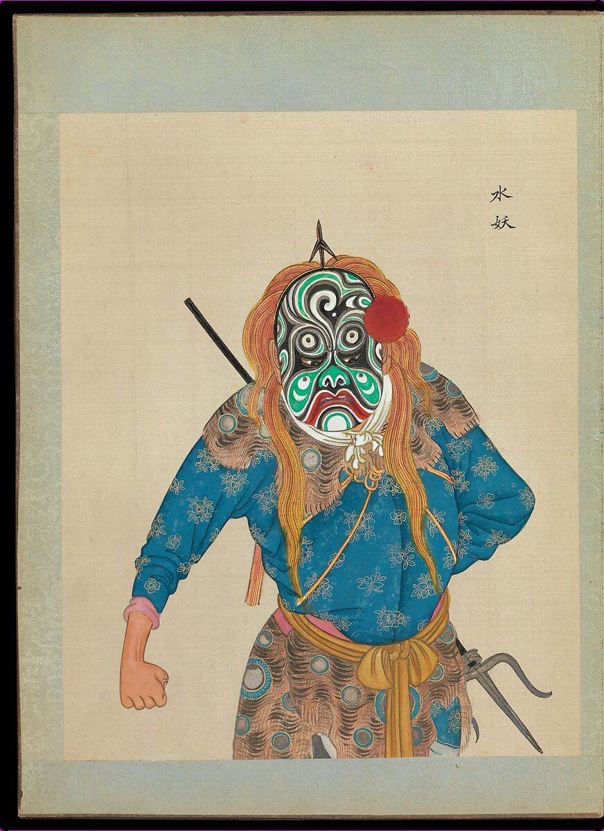 One hundred portraits of Peking opera characters, Unidentified artist, Album of fifty leaves; ink, color, and gold on silk, China