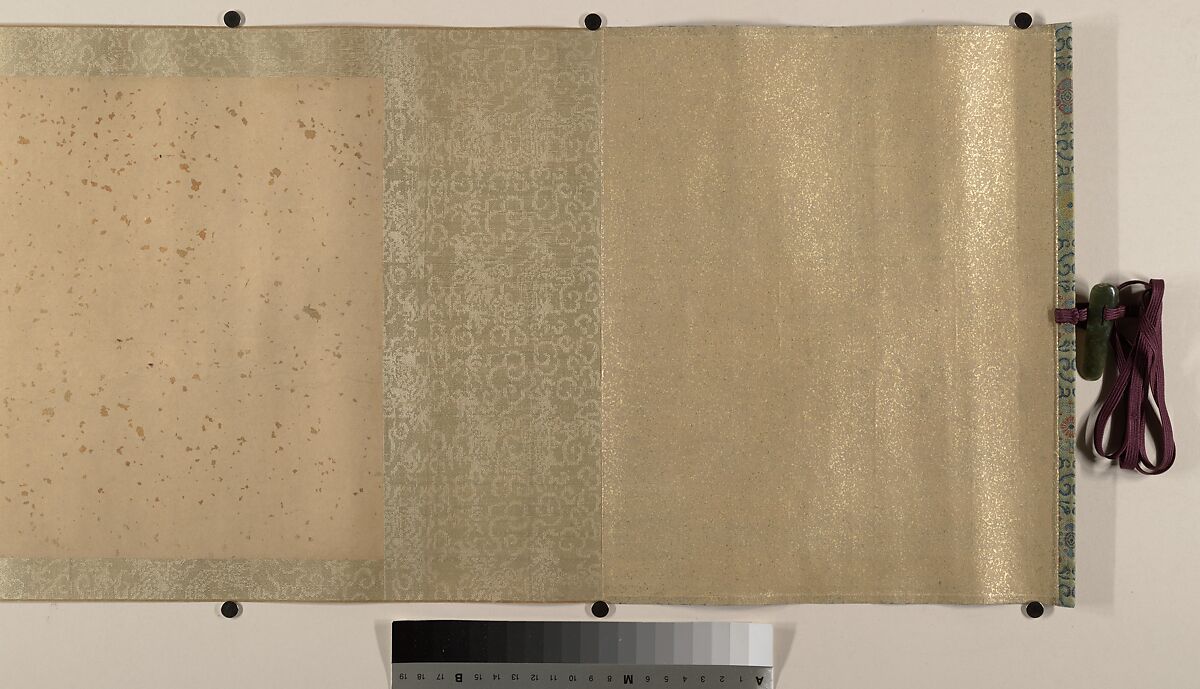 Lady Su Hui and Her Verse Puzzle, In the style of Qiu Ying (Chinese, ca. 1495–1552), Handscroll; ink and color on silk, China