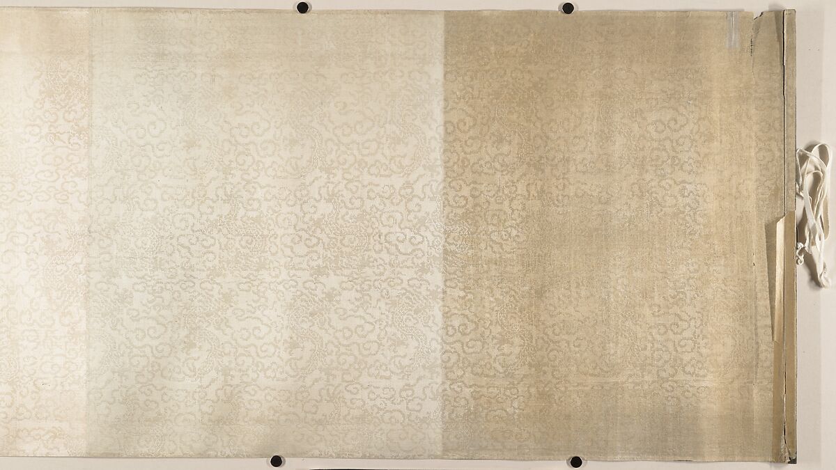 Landscape of Qin Palaces, Unidentified artist, Handscroll; ink and color on silk, China