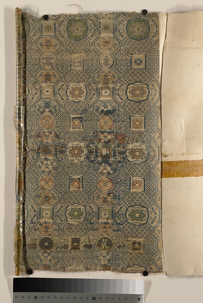 Still Life with Flowers and Rocks, Unidentified artist, Handscroll; ink and color on silk, China