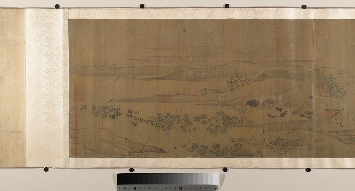 The Hundred Birds, Attributed to Dai Wan (Chinese, active 1111–25), Handscroll; ink and color on silk, China