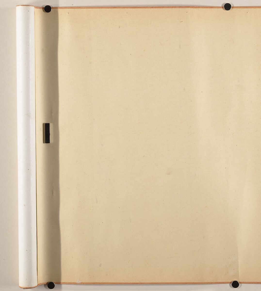 Landscape with White-Breasted Crows, Attributed to Zha Shibiao (Chinese, 1615–1698), Handscroll; ink and color on paper, China