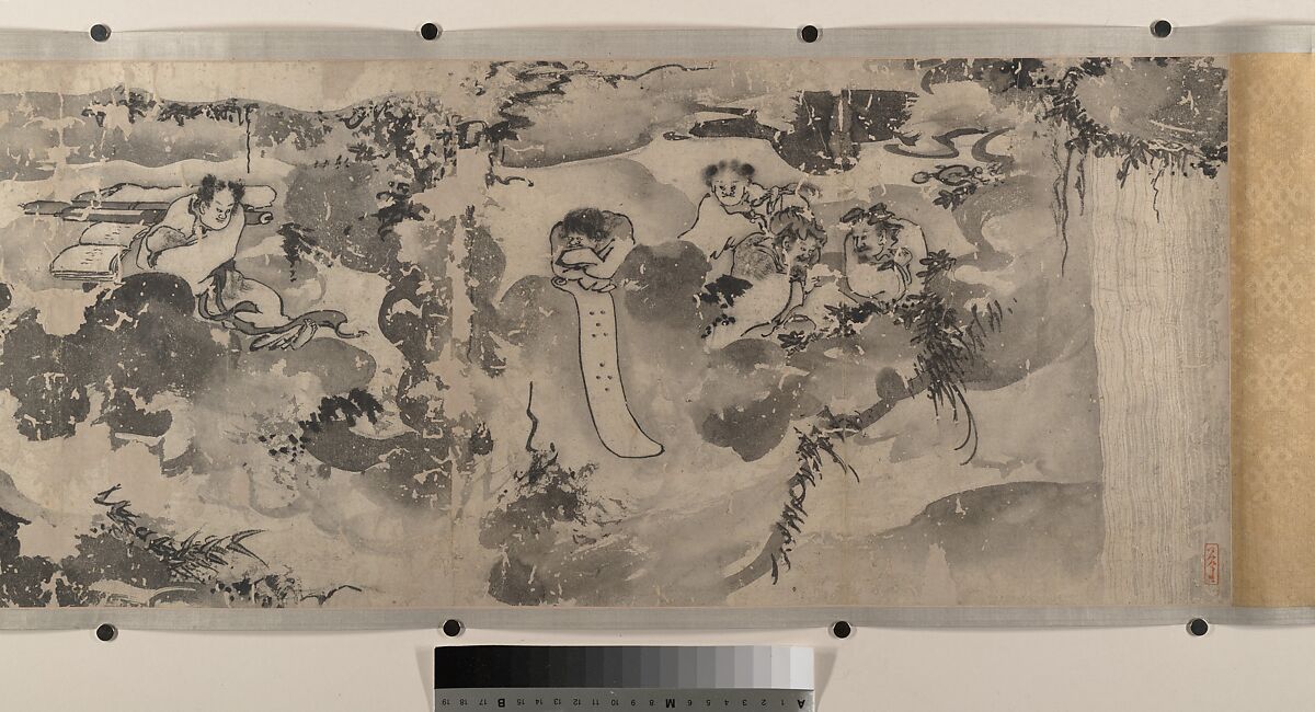 Merry Gatherings in the Magic Jar, Unidentified artist, Handscroll; ink on paper, China